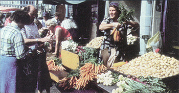 Don't miss the wares and displays in Helsinki's market.